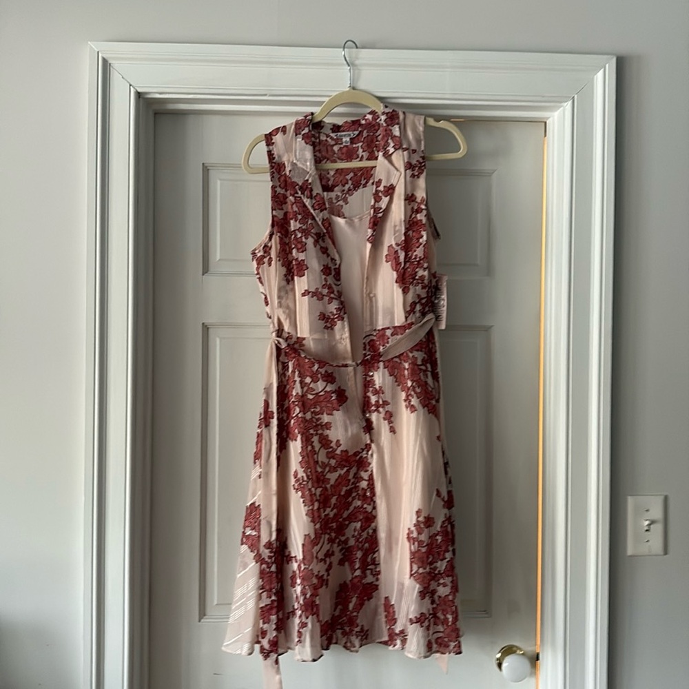 Nanette Lepore floral tie dress, sleeveless